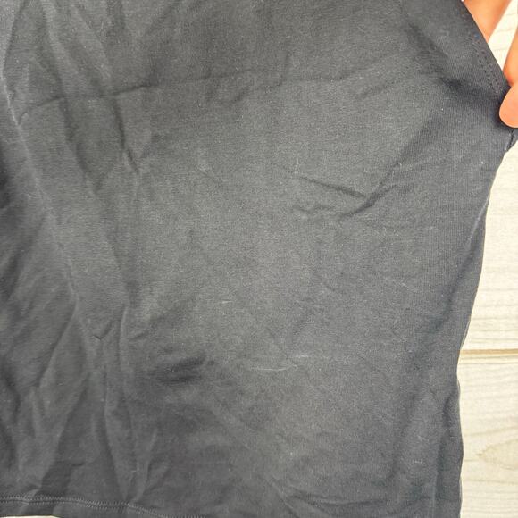 Madewell True Black Funnelneck Cropped Muscle Tee Size XL - Picture 7 of 13